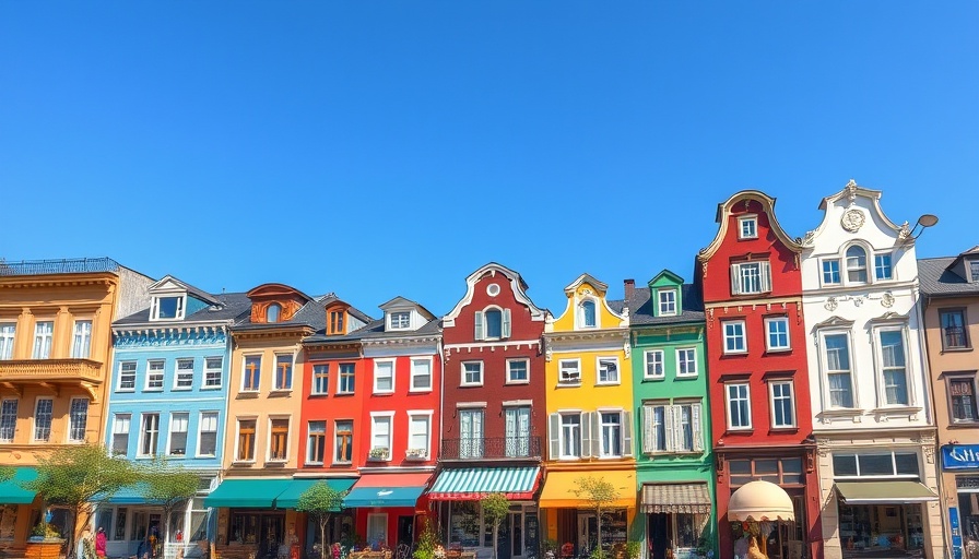 Charming vintage buildings under blue skies in sought-after suburbs.