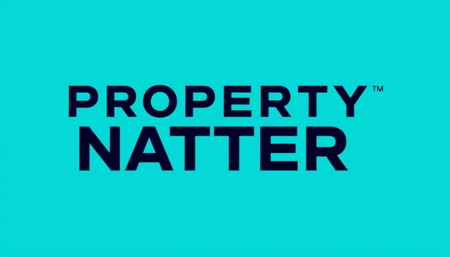 Modern logo for home buying proposals on cyan background