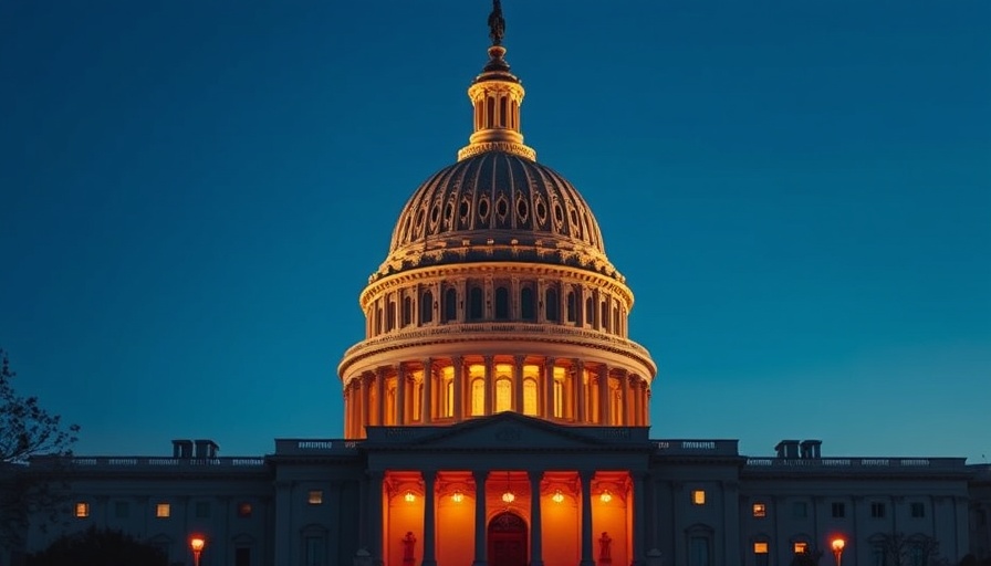 Capitol Building at dusk symbolizes AI adoption legislation
