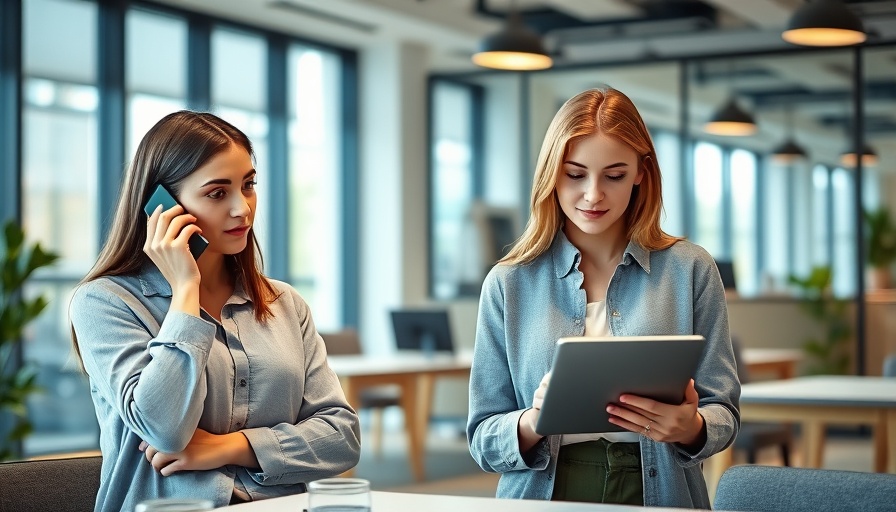 Operations management consulting benefits: two women collaborate.