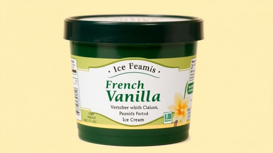 Publix ice cream recall involves French vanilla tub.