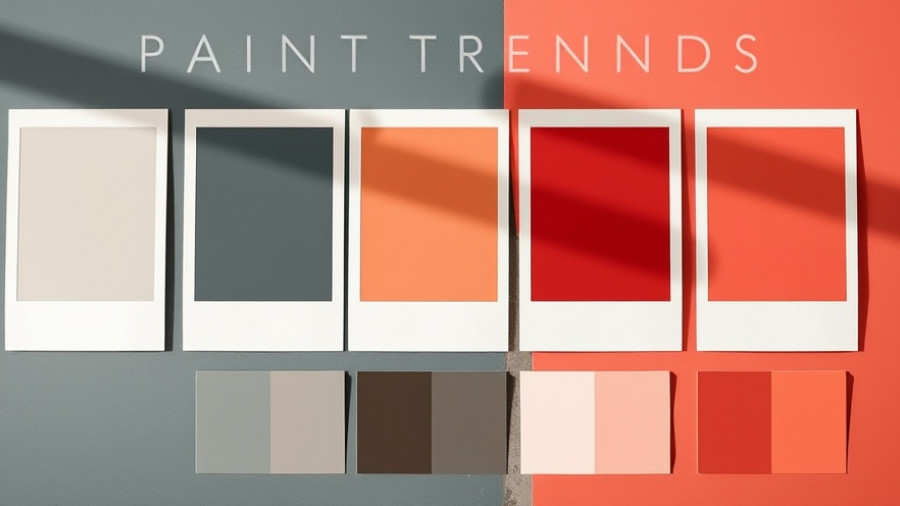 2026 paint colors of the year in a modern display.