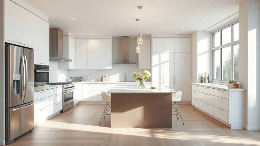 Contemporary kitchen exemplifying inclusions and exclusions in real estate.