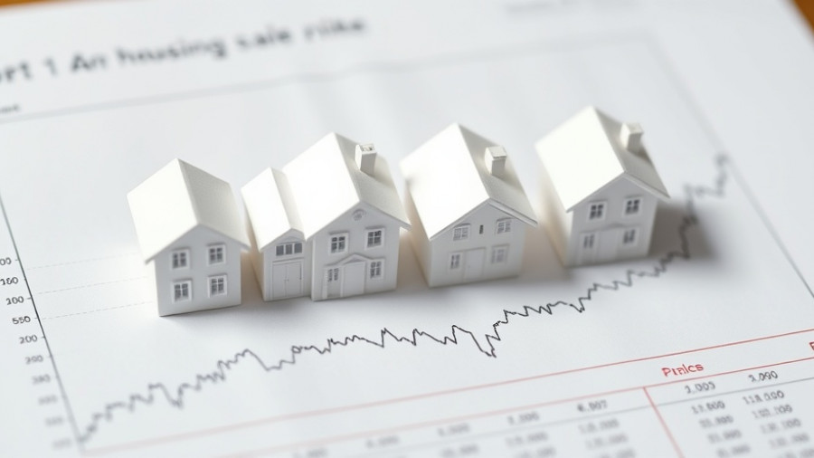 Miniature houses on UK housing market graph representing autumn bounce.