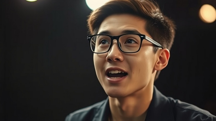 The Line Between Software and Service: Young man in glasses speaking.