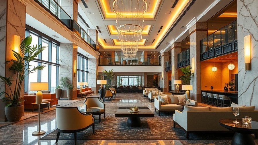 Luxurious hotel lobby with elegant decor, exploring: Are premium credit cards worth the annual fee?