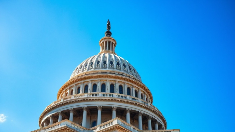 Capitol dome with architectural details under blue sky, University of South Florida President Selection.