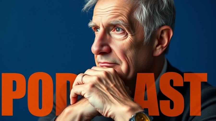 Google Business Profile for Local SEO podcast cover with thoughtful man