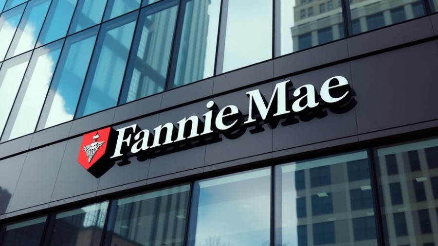 Fannie Mae corporate office building facade displaying logo.