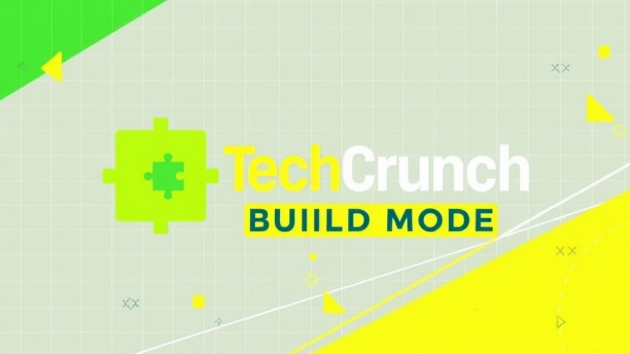 Vibrant TechCrunch Build Mode design featuring bold logo.