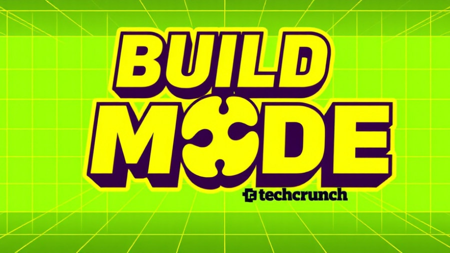 TechCrunch Build Mode podcast graphic with puzzle piece.