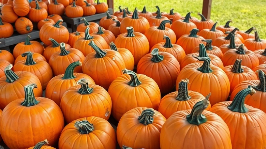 Tampa Bay government shutdown impact on local pumpkin market display.