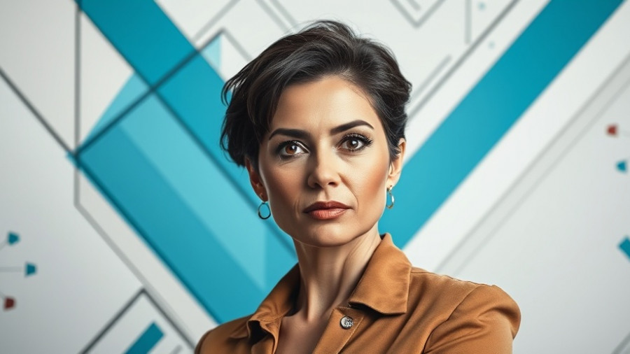 Confident woman in abstract background symbolizes MSME Lending in Nigeria.