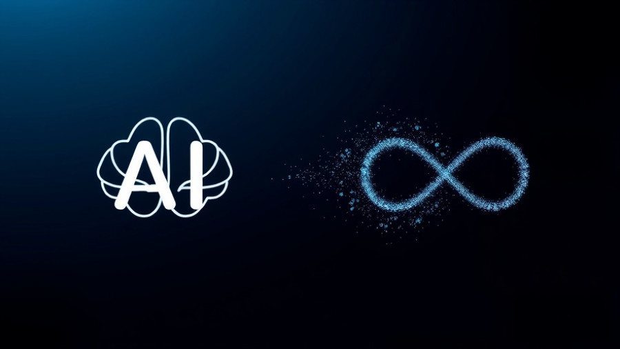 AI memory intertwining with infinity, symbolizing personalized ads.
