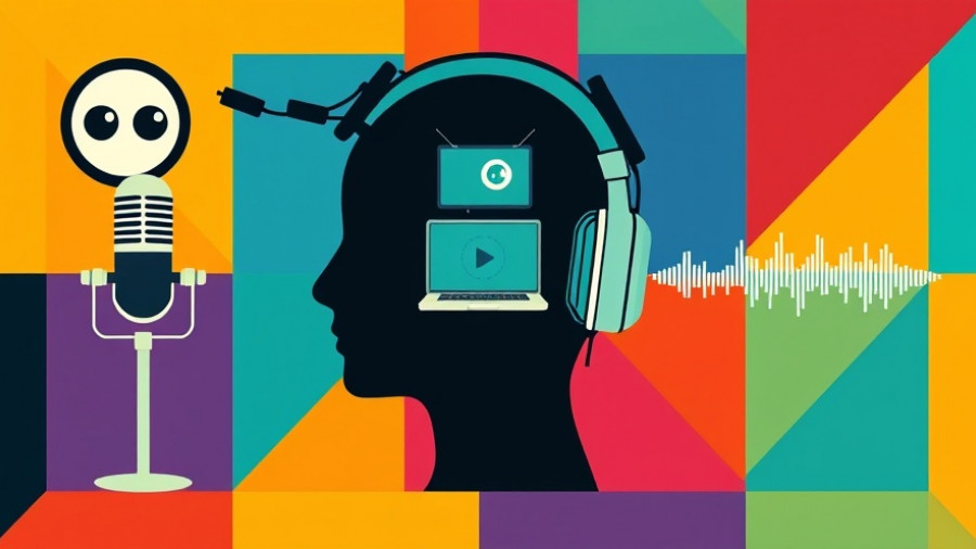 Federal Shutdown and AI in Health Care podcast illustration with tech icons.