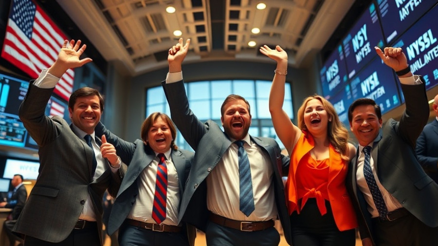 Raising successful entrepreneurs celebrating at NYSE.