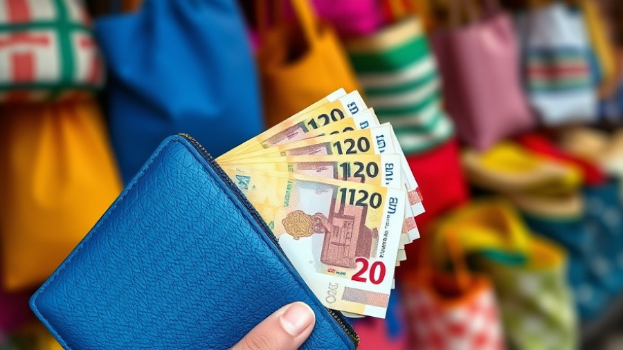 Handling currency from a wallet while traveling and tipping guidance.
