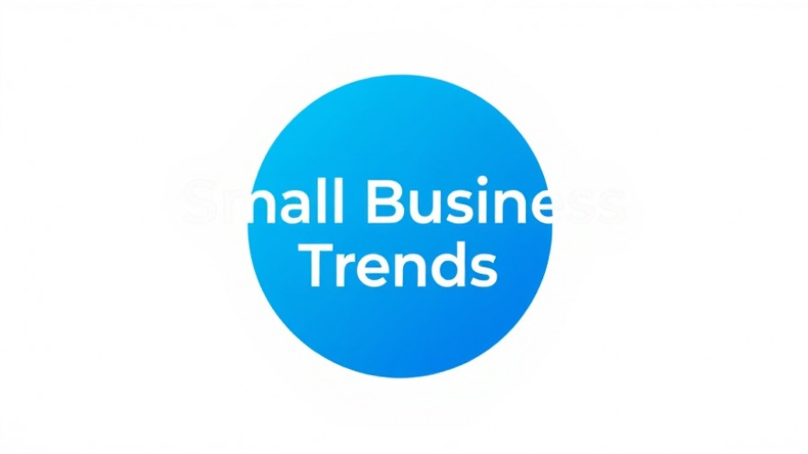 Blue gradient 'Small Business Trends' logo on white.