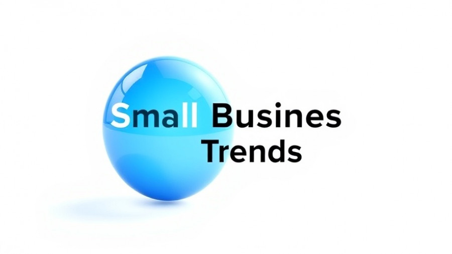 Blue spherical logo with Small Business Trends text