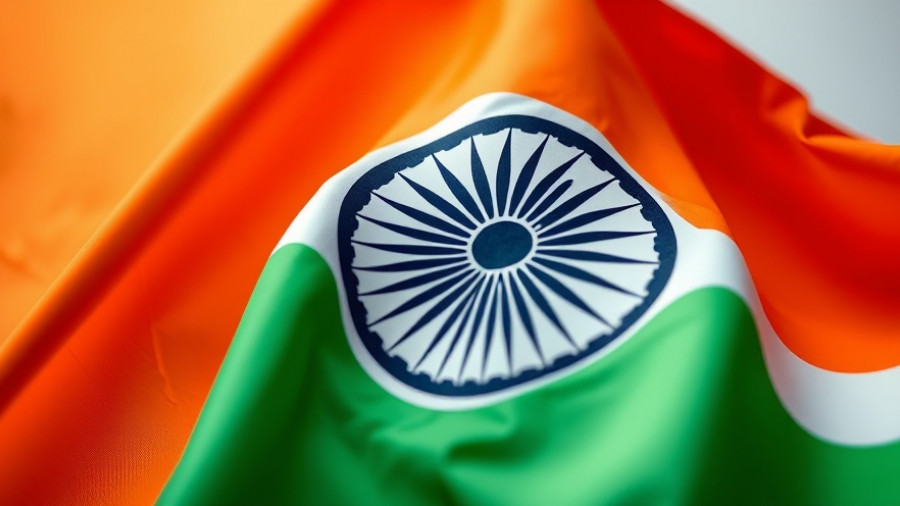 Indian flag close-up symbolizing Accel and Prosus Indian startups