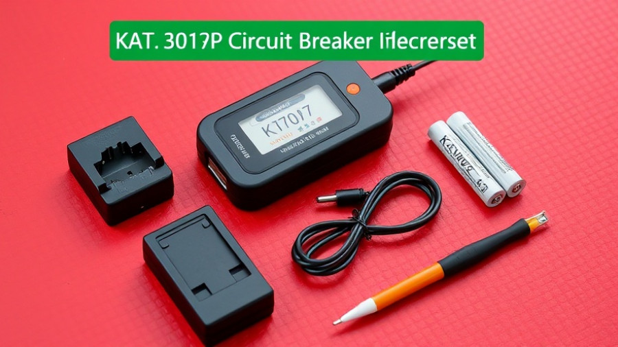 KAIWEETS KT301P Circuit Breaker Finder set on red surface.