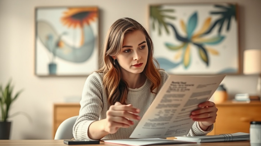 Young woman reviewing ADHD study strategies and medication tips.