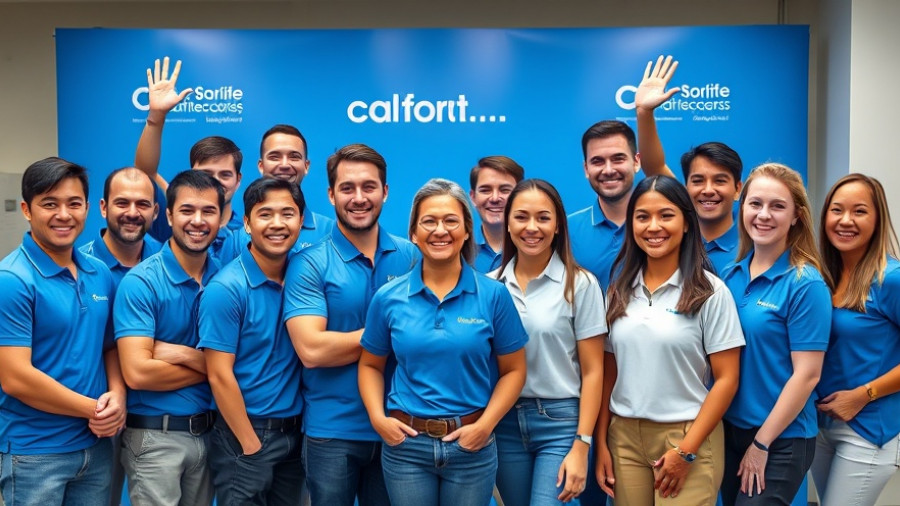 CASA Bank digital transformation team group photo with smiling professionals.