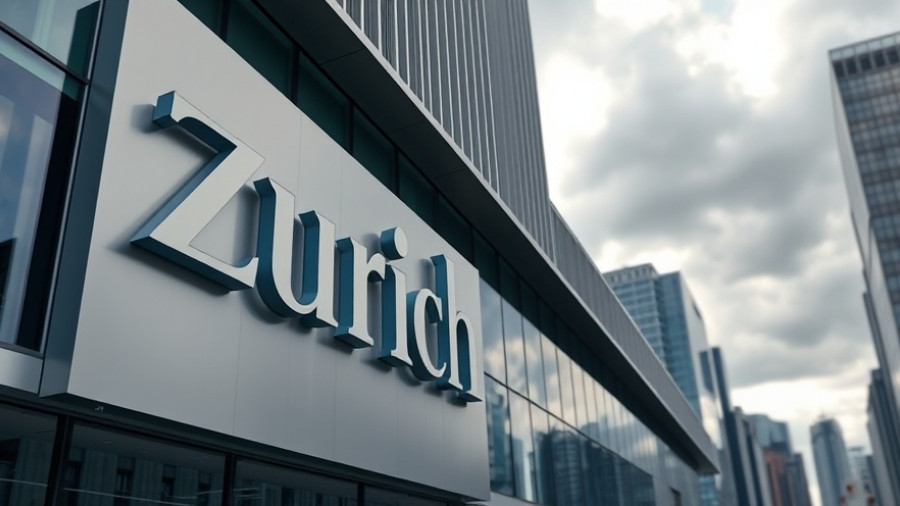 Modern building with Zurich logo emphasizing empathy in customer experience.