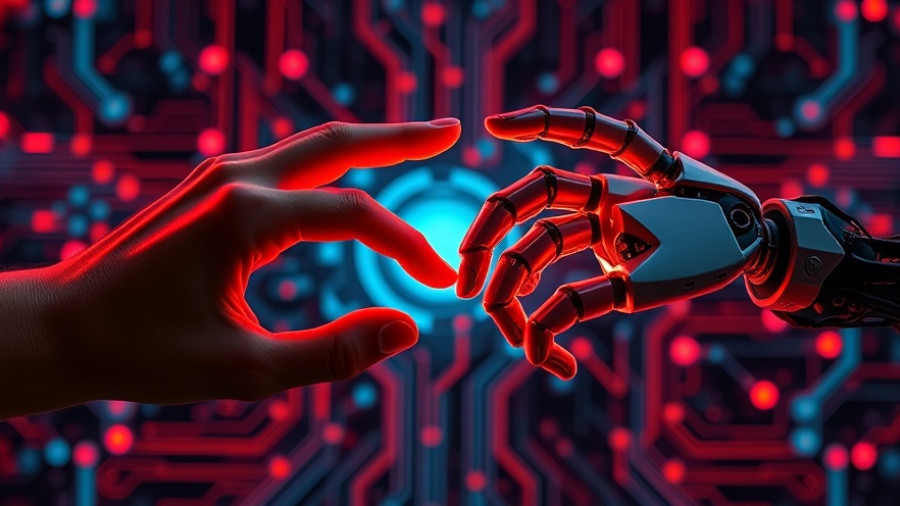 Symbolic connection of human and robot hands for local AI solutions in Africa.