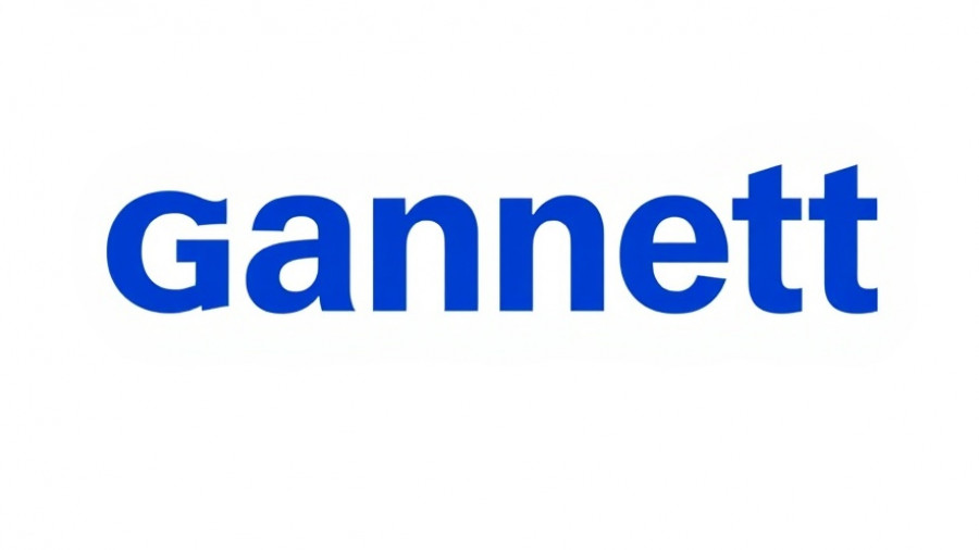 Gannett logo in blue on white background.