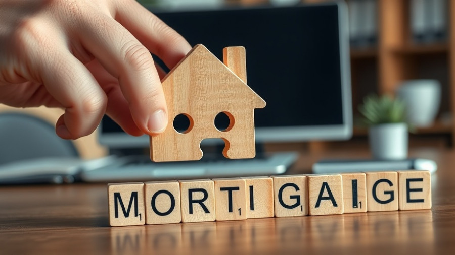 Mortgage approvals recovery concept with puzzle house and letter blocks.