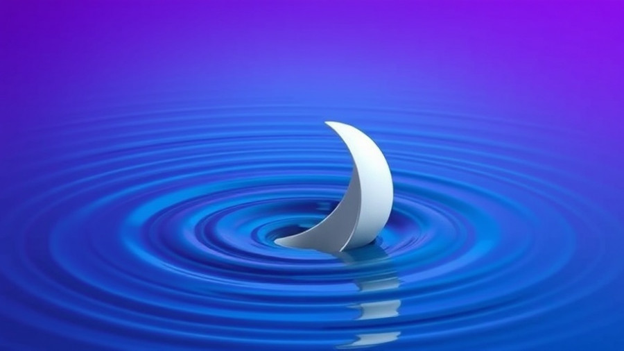 Abstract illustration of a bent letter diving into water, IPO Readiness Strategies concept