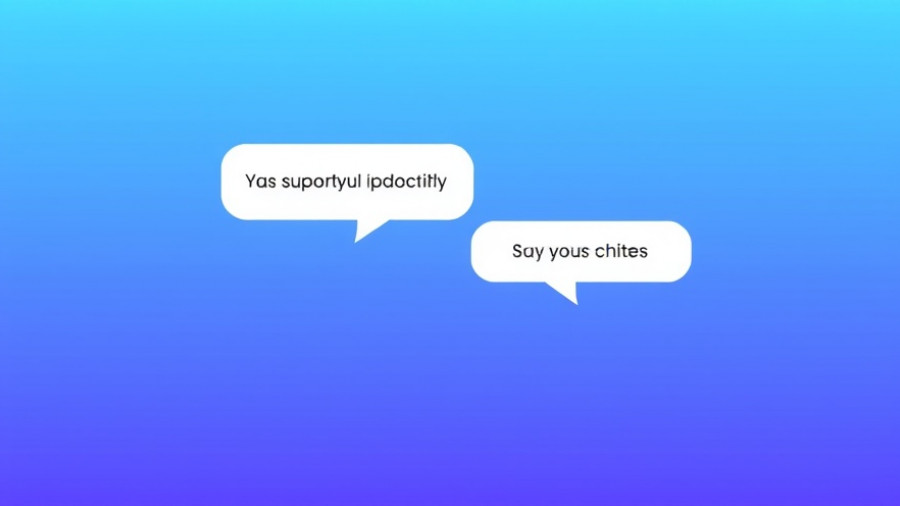 Digital chatbot dialogue representing generative AI in mental health care.