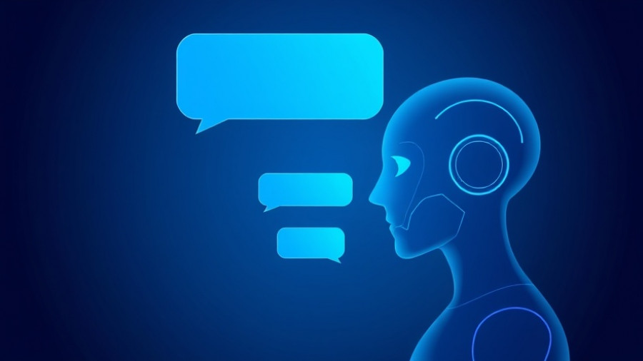 Generative AI in mental health care chat interface illustration.