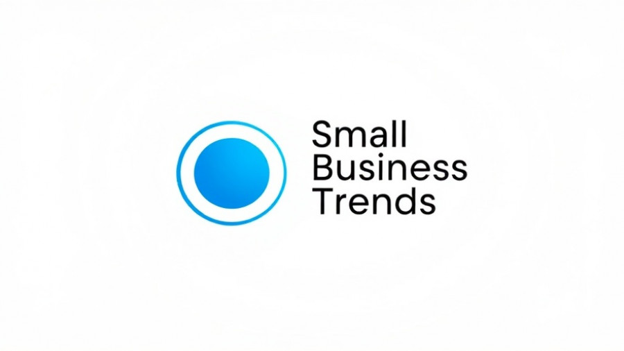 Logo for Small Business Trends, featuring a blue circle and bold font.