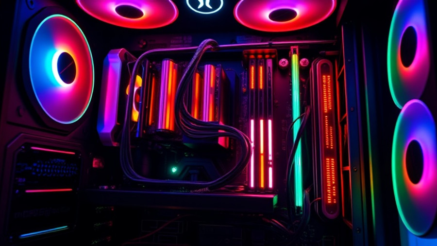 Vibrant RGB-lit PC components, indicative of rising costs.