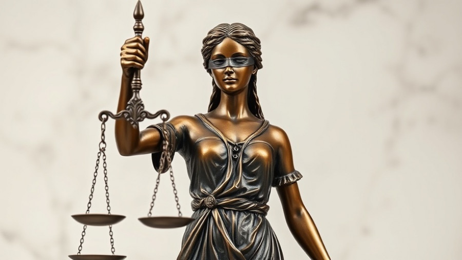 Bronze Lady Justice statue symbolizing M&A LegalTech Boom.
