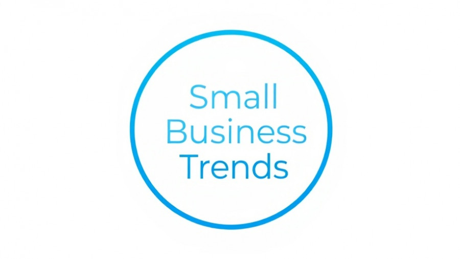 Minimalist Small Business Trends blue circle logo.
