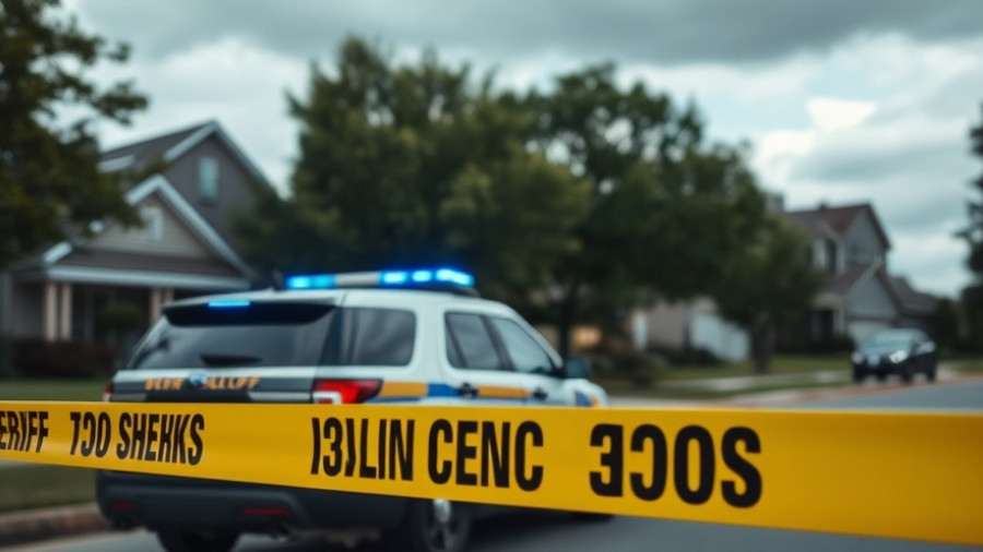 Hillsborough County Sheriff's vehicle at domestic violence incident scene.