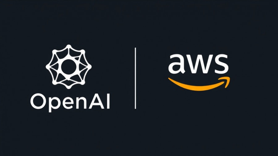 OpenAI and AWS logos representing a cloud collaboration.