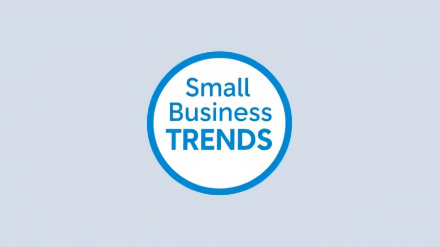 Logo for Small Business TRENDS with blue circle and text.