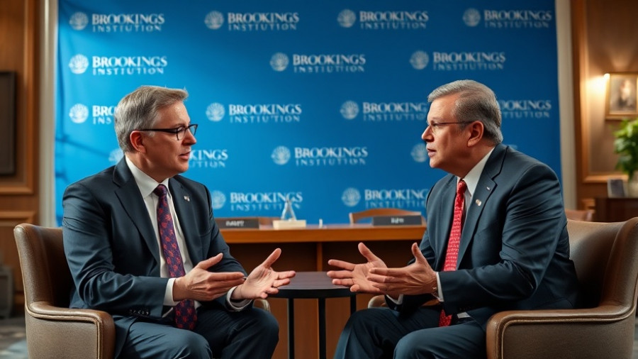 Experts discussing financial policy at Brookings Institution, tariffs fueling inflation.