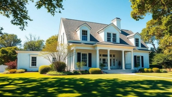 Colonial style home in lush setting for first-time home buyers