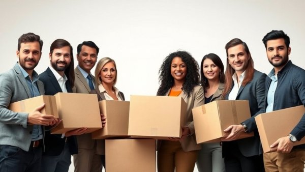 Diverse professionals in line, illustrating hidden unemployment of 1099 workers