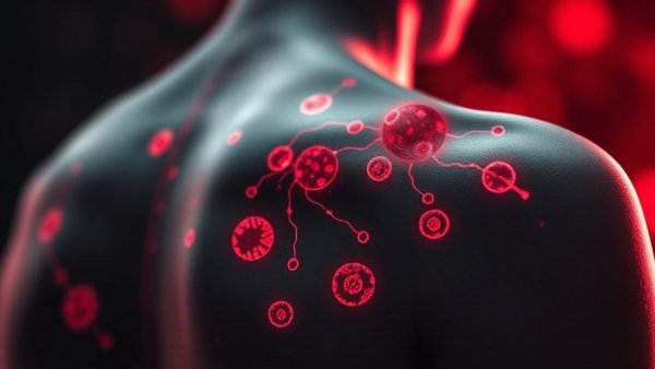 Abstract healing illustration highlighting SerpinB3 role in cancer.