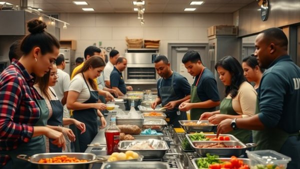 Community kitchen in affordable housing Tampa Bay