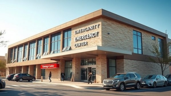St. David's Emergency Center Manor exterior under bright sky.