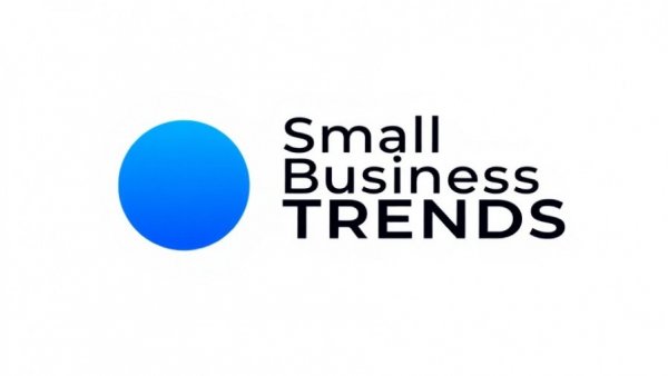 Logo of Small Business Trends with blue circle.