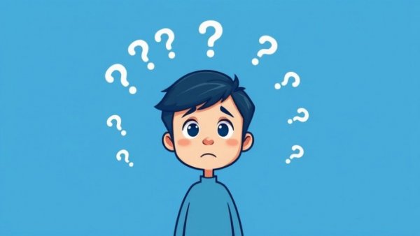 Chad Brainrot IDE minimalist cartoon with question marks.