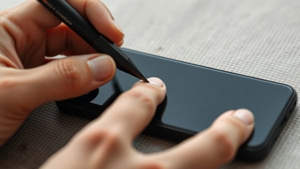 Close-up of hand with smartphone, demonstrating case. This is not normal.